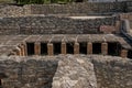 ruins of a hypocaust, an ancient underfloor heating system developed by the Romans. Royalty Free Stock Photo