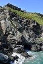 Ruins if King Arthurs castle in Tintagel Royalty Free Stock Photo