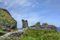 Ruins of King Arthurs castle in Tintagel