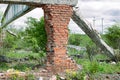 Ruins of an industrial building Royalty Free Stock Photo