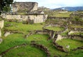 The Ruins Inside Kuelap Archaeological Site with Many of Ancient Stone Round Houses, Amazonas Region in Northern Peru