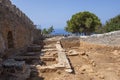 Ruins inside the walls of medieval fortress of Alanya