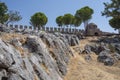 Ruins inside the walls of medieval fortress of Alanya