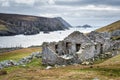 Ruins of an Irish Coastal Cottage Royalty Free Stock Photo