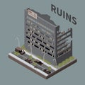 Ruins Isometric Background