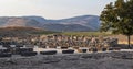 The `Pillared House` - Israelite Storehouse at Tel Hazor in Israel