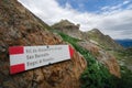 Ruins of italian old barracks near french Alps