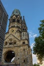 Berlin, Germany, the Kaiser Wilhelm Memorial Church Royalty Free Stock Photo