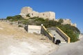 The ruins of Kastellos castle, Kritinia, Rhodes, Greece