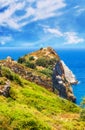 Ruins in Kastro, old metropolis of Skiathos Island