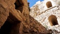 Ruins of the Kerak Castle in Jordan. Royalty Free Stock Photo