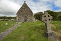 The ruins of Kilmalkedar church in Kerry in Ireland. Royalty Free Stock Photo