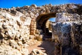 The ruins of King Herod palace in Caesarea, Israel