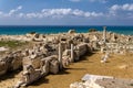 Ruins of Kourion, an ancient Greek city in Cyprus Royalty Free Stock Photo