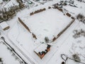 The ruins of Krevo Castle in Belarus Royalty Free Stock Photo