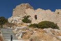 Ruins of the Kritinia medieval castle on Rhodes island