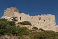 Ruins of the Kritinia medieval castle on Rhodes island