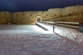 Ruins of Kronoberg Castle near Vaxjo at night, Sweden Royalty Free Stock Photo