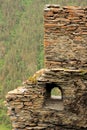 The ruins in Kvavlo village. Tusheti region (Georgia)