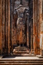 Ruins of Lankatilaka Vihara temple with Buddha image. Pollonaruwa, Sri Lanka Royalty Free Stock Photo
