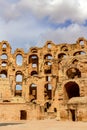 Roman colosseum at El Djem, Tunisia Royalty Free Stock Photo