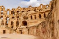 Roman colosseum at El Djem, Tunisia Royalty Free Stock Photo