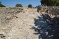 The ruins of the legendary ancient city of Troy near Canakkale, Turkey Royalty Free Stock Photo