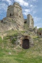Ruins of the Levice Castle. Levicky hrad, Slovakia