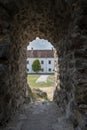Ruins of the Levice Castle. Levicky hrad, Slovakia Royalty Free Stock Photo