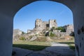 Ruins of the Levice Castle. Levicky hrad, Slovakia Royalty Free Stock Photo