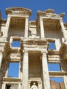 The ruins of the library in Efez in Turkey