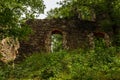 Ruins of Liebau castle above Weisse Elster river between Plauen and Elsterberg towns in Germany