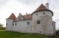 Livonia Order Castle was built in the middle of the 15th century. Bauska Latvia in autumn