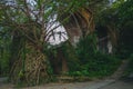 Ruins of Longteng Bridge, Miaoli County, Taiwan Royalty Free Stock Photo