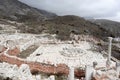 Ruins of the macellum food market in ancient city Sagalassos lost in Turkey mountains