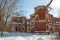 The ruins of the main building of the old manor of the barons Wrangel. Torosovo, Leningrad Region. Russia