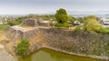 Ruins of the main keep of Yamato Koriyama castle Royalty Free Stock Photo