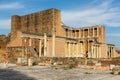 Ruins of Marble court in bath gymnasium complex in Sardis, Turkey