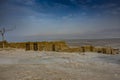 Ruins of masada and the desert of judea