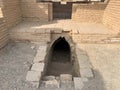 The ruins of Mausoleum Crypt at the the gosth town of Otrar, the ancient city along the Silk Road in Southern Kazakhstan