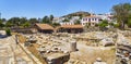 Ruins of the Mausoleum of Halicarnassus. Bodrum, Mugla Province, Turkey.