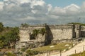 The Ruins at Mayan fortress and temple, Tulum Royalty Free Stock Photo