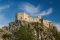Ruins of the medieval Beckov castle Royalty Free Stock Photo