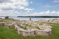 Ruins of medieval Bulgarian church in Silistra, Bulgaria. Silistra is a major cultural, industrial, transportation, and educationa