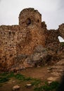Ruins of medieval castle in Capilla in Estremadura in Spain Royalty Free Stock Photo