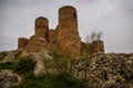 Ruins of medieval castle in Capilla in Estremadura in Spain Royalty Free Stock Photo