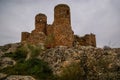 Ruins of medieval castle in Capilla in Estremadura in Spain Royalty Free Stock Photo