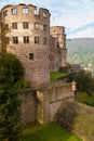 Ruins of medieval castle - Heidelberg. Germany Royalty Free Stock Photo