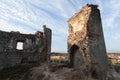 Ruins of the medieval castle in Mejorada Royalty Free Stock Photo