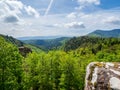 Ruins of the medieval castle of Nidek in the Vosges mountains, Alsace